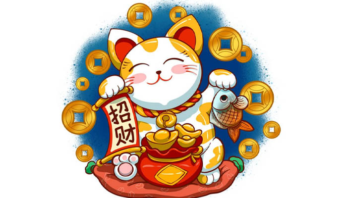 Hình nền mèo Thần Tài