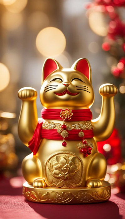 Hình nền mèo Thần Tài ngầu