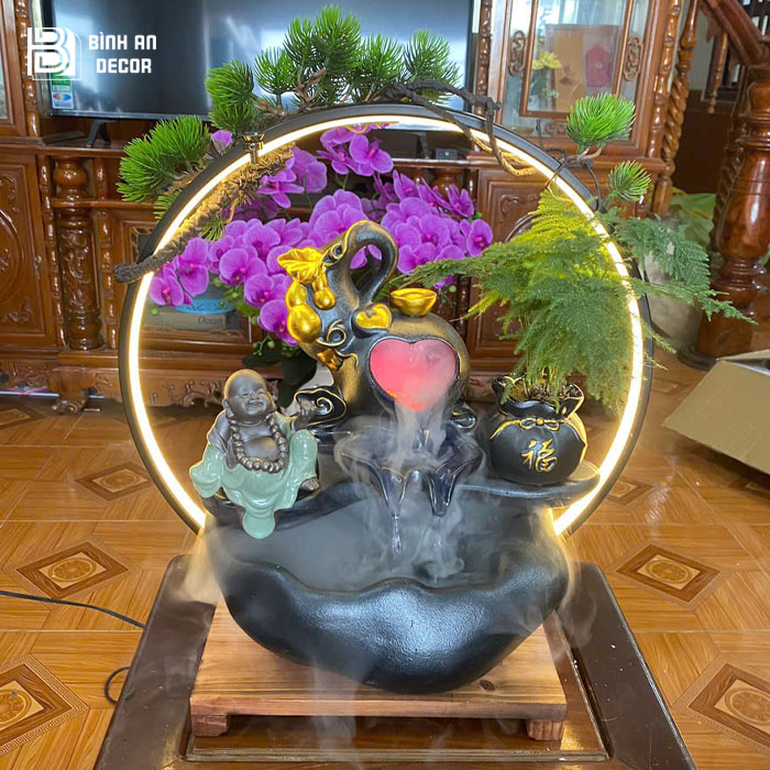 Feedback thác nước phong thủy của khách hàng tại Thanh Hóa