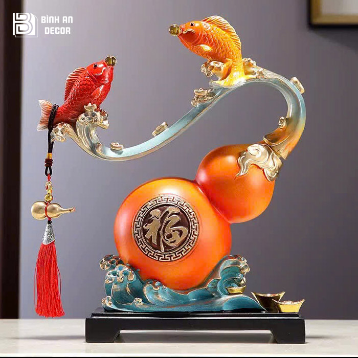 Hồ Lô Phong Thủy Cá Chép Thu Hút Tài Lộc