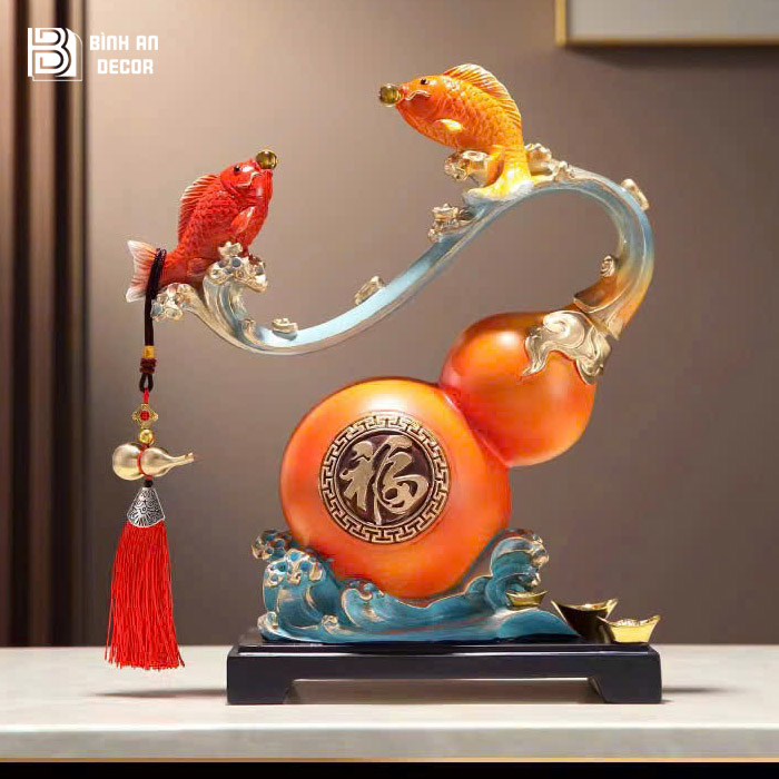 Hồ Lô Phong Thủy Cá Chép Thu Hút Tài Lộc